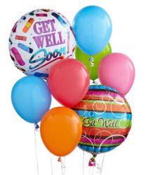 BB102 Get Well Balloon Bouquet from Fabbrini's Flowers in Hoffman Estates, IL