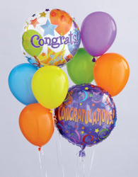 BB104 Congrats Balloon Bouquet from Fabbrini's Flowers in Hoffman Estates, IL