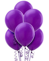 BB115 Purple Balloon Bouquet from Fabbrini's Flowers in Hoffman Estates, IL