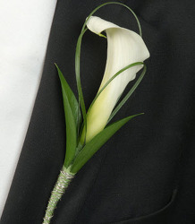 BT119 White Calla Lily Bout from Fabbrini's Flowers in Hoffman Estates, IL