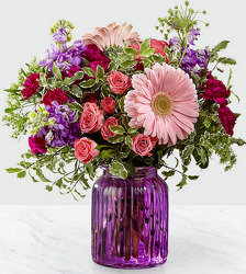 ES107 mixed pastel vase arrangement from Fabbrini's Flowers in Hoffman Estates, IL