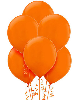 BB111 Orange Balloon Bouquet from Fabbrini's Flowers in Hoffman Estates, IL