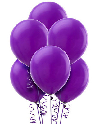 BB115 Purple Balloon Bouquet from Fabbrini's Flowers in Hoffman Estates, IL