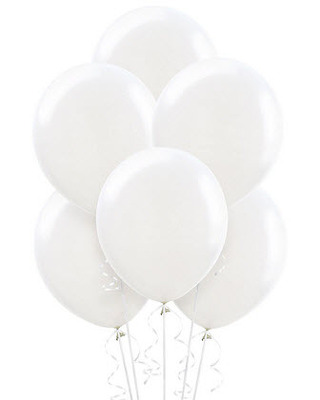 BB116 White Balloon Bouquet from Fabbrini's Flowers in Hoffman Estates, IL