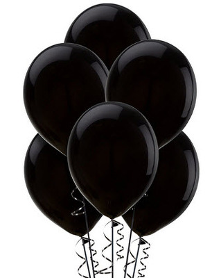 BB117 Black Balloon Bouquet from Fabbrini's Flowers in Hoffman Estates, IL