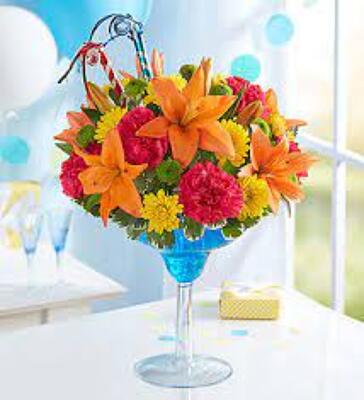 Birthday Martini from Fabbrini's Flowers in Hoffman Estates, IL