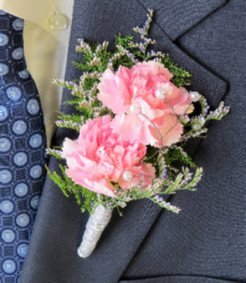 Mini Carnation Bouquet In Blue And Pink For Car Air Outlet