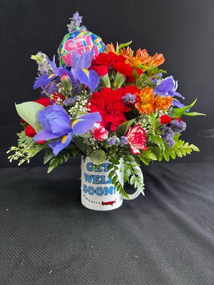 C6 Get well soon coffee mug from Fabbrini's Flowers in Hoffman Estates, IL