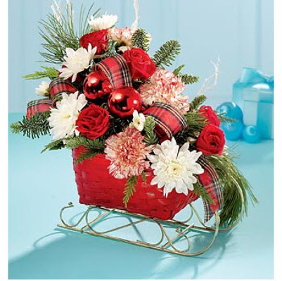 ch1049 Winter Sleigh from Fabbrini's Flowers in Hoffman Estates, IL