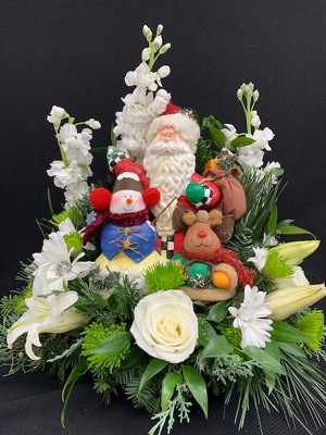 CH1078 Keepsake Christmas Centerpiece from Fabbrini's Flowers in Hoffman Estates, IL