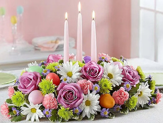 E105 Traditional  Easter Long and Low from Fabbrini's Flowers in Hoffman Estates, IL