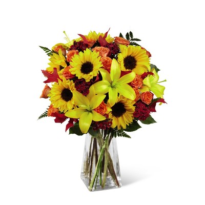 F117 Sunflowers, Roses & Lilies Oh My! from Fabbrini's Flowers in Hoffman Estates, IL