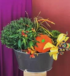 Home garden tin  from Fabbrini's Flowers in Hoffman Estates, IL
