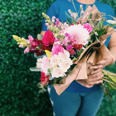 IWD3 Just for her bouquet  from Fabbrini's Flowers in Hoffman Estates, IL