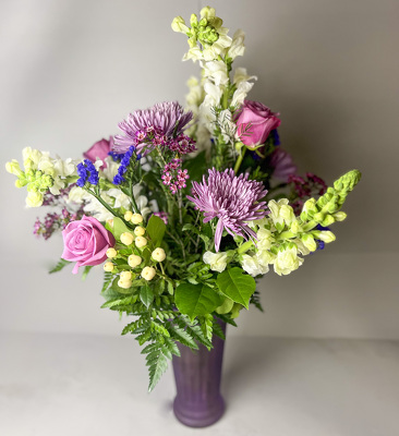M130T Tall And Purple from Fabbrini's Flowers in Hoffman Estates, IL