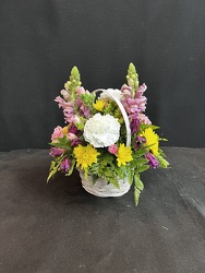 M138 Blooming basket for mom from Fabbrini's Flowers in Hoffman Estates, IL