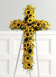 S138 Bright Blessings Cross from Fabbrini's Flowers in Hoffman Estates, IL