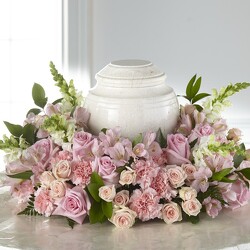 S117 Urn of Pink from Fabbrini's Flowers in Hoffman Estates, IL