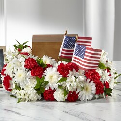 S158 Urn of the Patriot from Fabbrini's Flowers in Hoffman Estates, IL