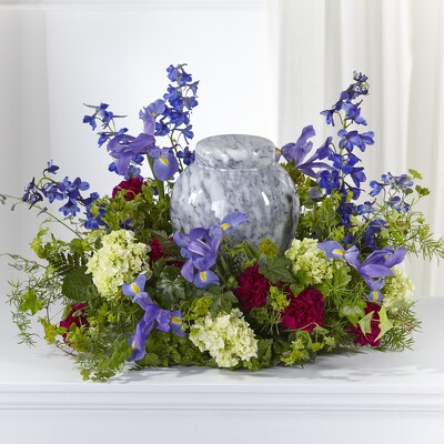 S177 Urn of Wildflowers from Fabbrini's Flowers in Hoffman Estates, IL
