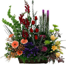 S213 Wildflower Basket from Fabbrini's Flowers in Hoffman Estates, IL