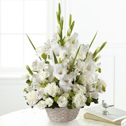 S223 Basket of White from Fabbrini's Flowers in Hoffman Estates, IL