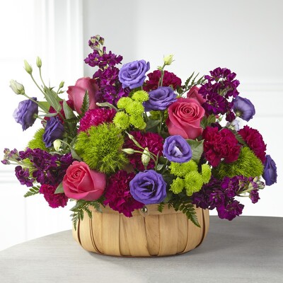 S235 Basket of Jewels from Fabbrini's Flowers in Hoffman Estates, IL