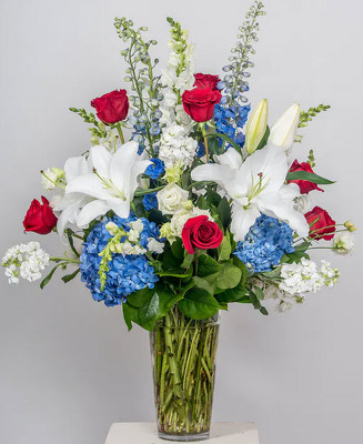 S252 Love of Country Vase  from Fabbrini's Flowers in Hoffman Estates, IL