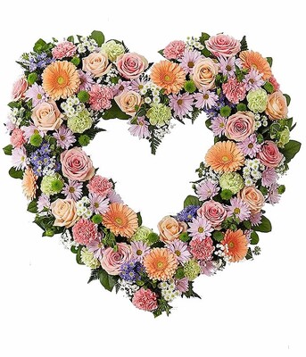 S49C PASTEL HEART from Fabbrini's Flowers in Hoffman Estates, IL