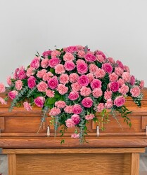 S58E PINK CASKET from Fabbrini's Flowers in Hoffman Estates, IL