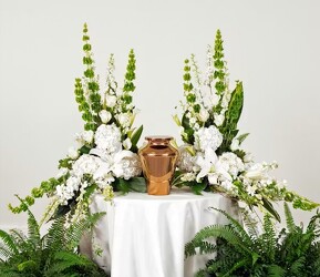 S5C WHITE URN ARRANGEMENT from Fabbrini's Flowers in Hoffman Estates, IL