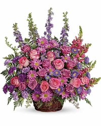 S73B PURPLE BASKET from Fabbrini's Flowers in Hoffman Estates, IL
