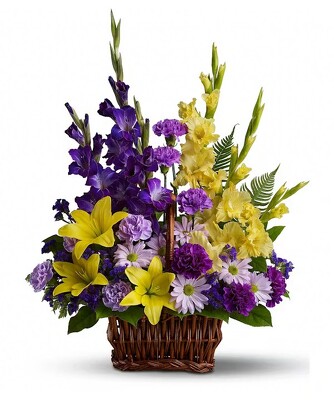 S73D PURPLE BASKET  from Fabbrini's Flowers in Hoffman Estates, IL