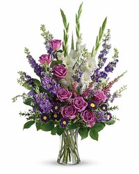 S74F PURPLE VASE from Fabbrini's Flowers in Hoffman Estates, IL