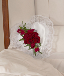 S84D HEART PILLOW from Fabbrini's Flowers in Hoffman Estates, IL