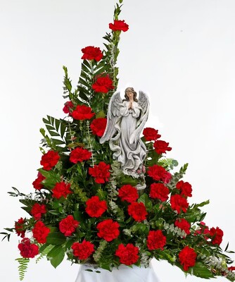 S85B CREMATION CARNATION ANGEL from Fabbrini's Flowers in Hoffman Estates, IL