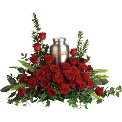 RED ROSE CREMATION from Fabbrini's Flowers in Hoffman Estates, IL