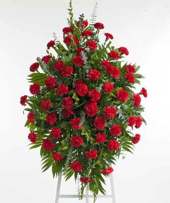 ALL RED CARNATION EASEL from Fabbrini's Flowers in Hoffman Estates, IL
