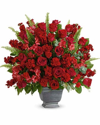 ALL RED ARRANGEMENT from Fabbrini's Flowers in Hoffman Estates, IL