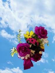 SL11 wire cross memorial from Fabbrini's Flowers in Hoffman Estates, IL