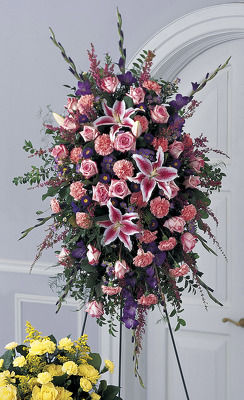 S145 Easel In Pink & Purple from Fabbrini's Flowers in Hoffman Estates, IL