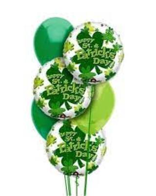 BB127 ST PATRICK'S DAY BALLOON BOUQUET from Fabbrini's Flowers in Hoffman Estates, IL