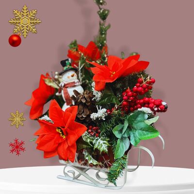 Santas sleigh from Fabbrini's Flowers in Hoffman Estates, IL