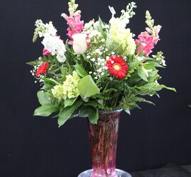 V157 Valentines day vase from Fabbrini's Flowers in Hoffman Estates, IL