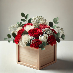 V166 Heart garden from Fabbrini's Flowers in Hoffman Estates, IL