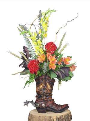 cowboy boots with flowers