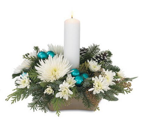 C110 Cherished Christmas Centerpiece from Fabbrini's Flowers in Hoffman Estates, IL