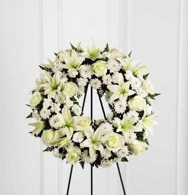 Treasured Tribute Wreath from Fabbrini's Flowers in Hoffman Estates, IL