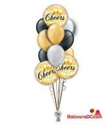 BB123 New Years Balloon Bouquet from Fabbrini's Flowers in Hoffman Estates, IL