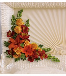 Island Sunset Casket Insert from Fabbrini's Flowers in Hoffman Estates, IL